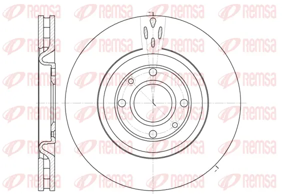 6590.10 REMSA Тормозной диск (фото 1)