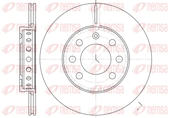 6595.00 REMSA Тормозной диск (фото 1)