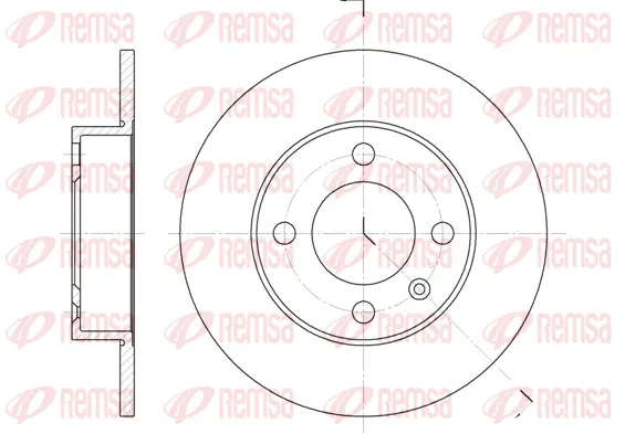6616.00 REMSA Тормозной диск (фото 1)
