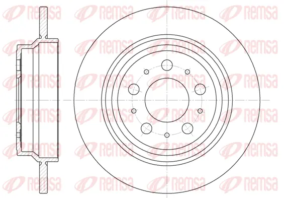 6620.00 REMSA Тормозной диск (фото 1)