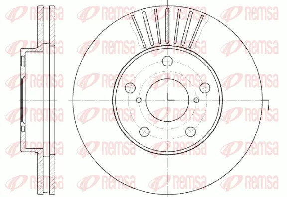 6640.10 REMSA Тормозной диск (фото 1)