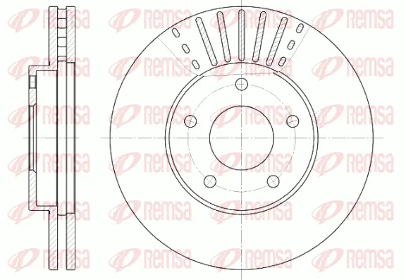 6681.10 REMSA Тормозной диск (фото 1)