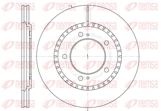 6699.10 REMSA Тормозной диск (фото 1)