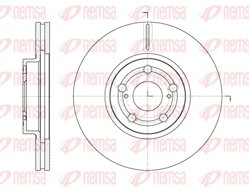 6701.10 REMSA Тормозной диск (фото 1)
