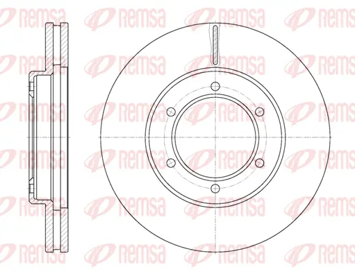 6702.10 REMSA Тормозной диск (фото 1)