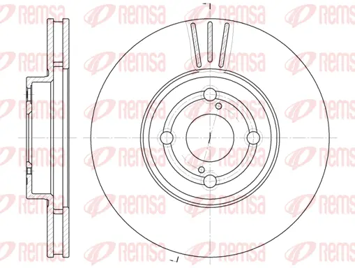6703.10 REMSA Тормозной диск (фото 1)