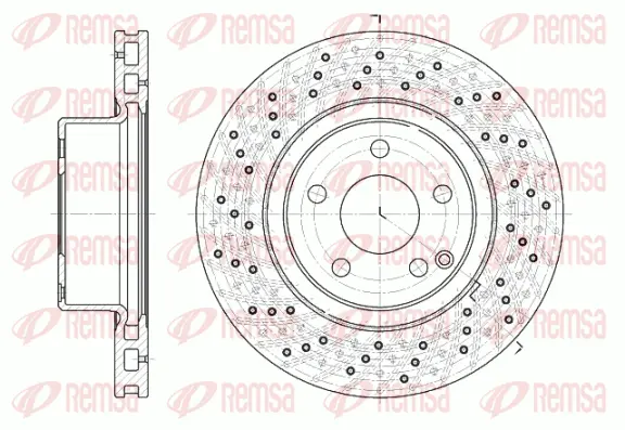 6817.10 REMSA Тормозной диск (фото 1)