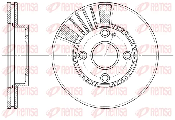 6834.10 REMSA Тормозной диск (фото 1)
