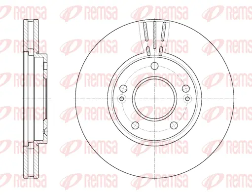 6850.10 REMSA Тормозной диск (фото 1)