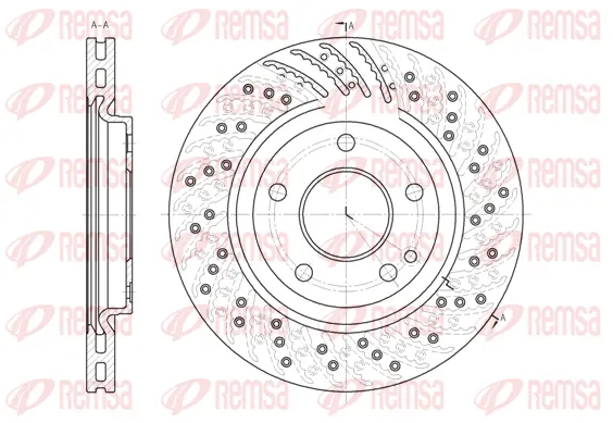 6859.10 REMSA Тормозной диск (фото 1)