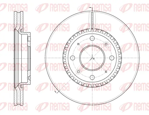 6889.10 REMSA Тормозной диск (фото 1)