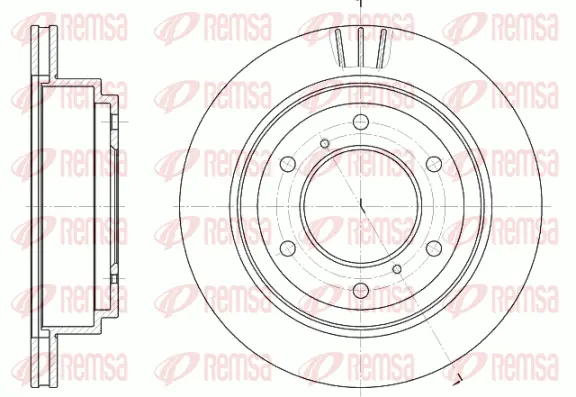 6955.10 REMSA Тормозной диск (фото 1)