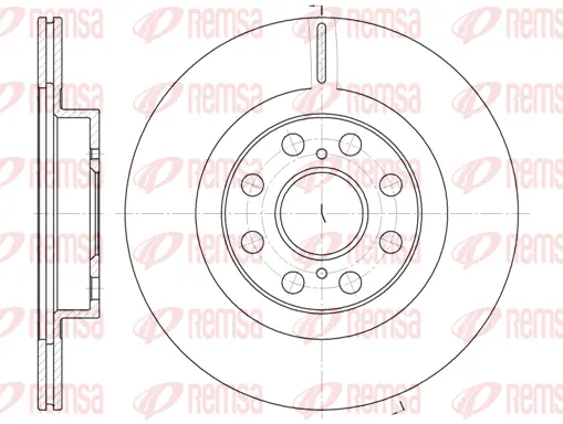 6961.10 REMSA Тормозной диск (фото 1)