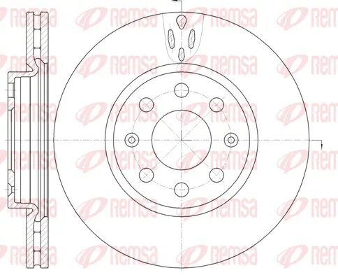 6981.10 REMSA Тормозной диск (фото 1)