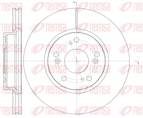 6986.10 REMSA Тормозной диск (фото 1)