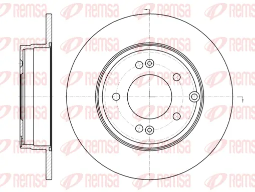 6989.00 REMSA Тормозной диск (фото 1)