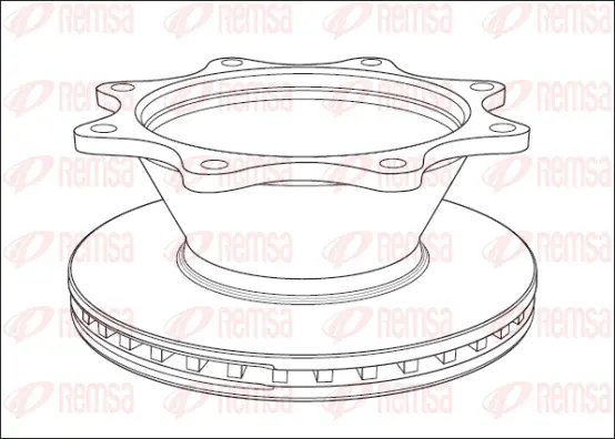 NCA1012.20 REMSA Тормозной диск (фото 1)