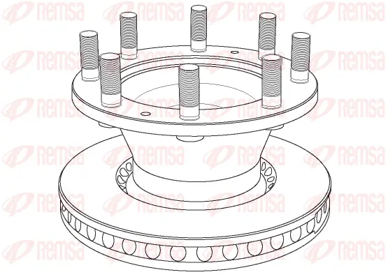 NCA1022.20 REMSA Тормозной диск (фото 1)