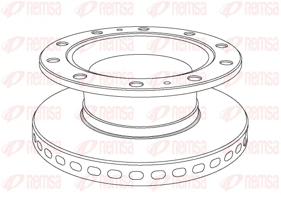 NCA1024.20 REMSA Тормозной диск (фото 1)