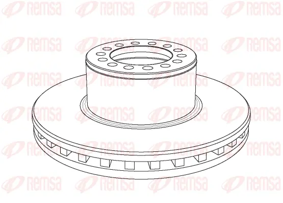 NCA1055.20 REMSA Тормозной диск (фото 1)