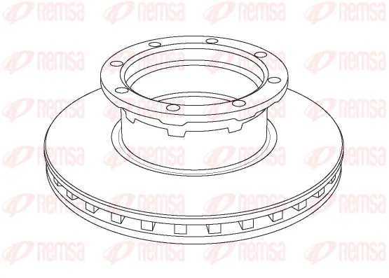 NCA1056.20 REMSA Тормозной диск (фото 1)