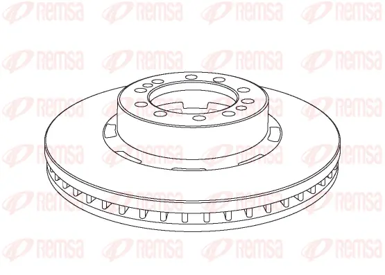 NCA1074.20 REMSA Тормозной диск (фото 1)