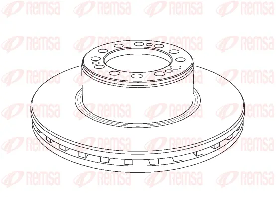 NCA1079.20 REMSA Тормозной диск (фото 1)