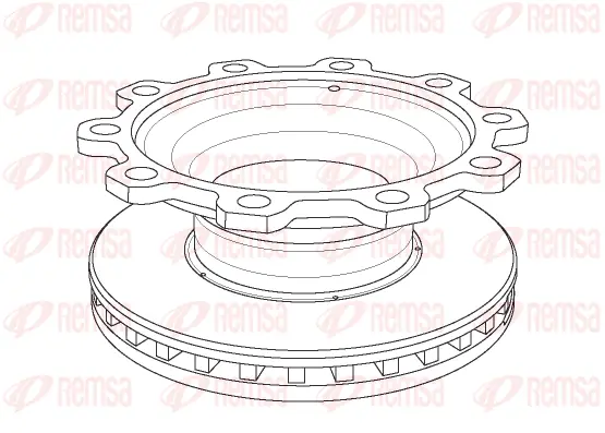 NCA1097.20 REMSA Тормозной диск (фото 1)