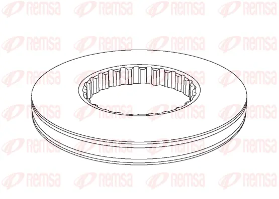 NCA1146.10 REMSA Тормозной диск (фото 1)