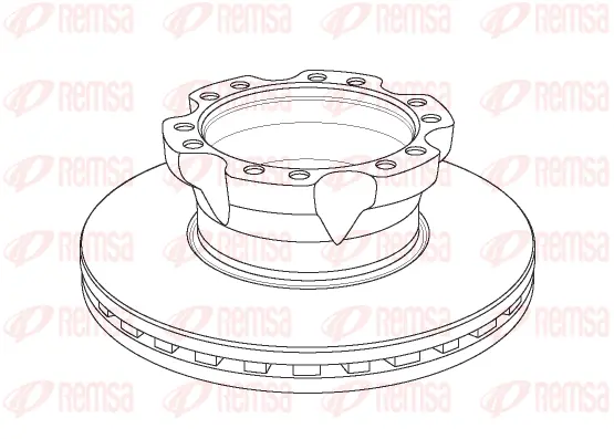 NCA1154.20 REMSA Тормозной диск (фото 1)