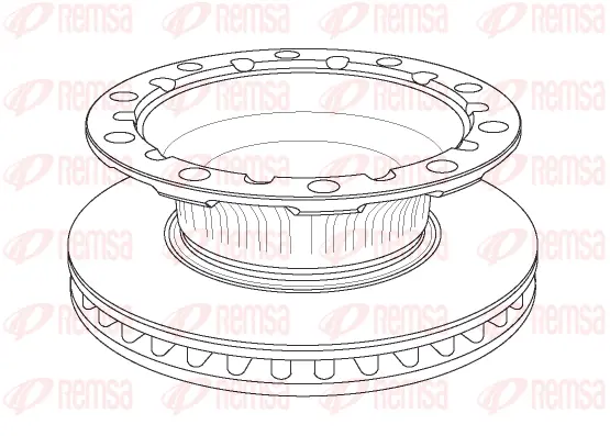 NCA1171.20 REMSA Тормозной диск (фото 1)