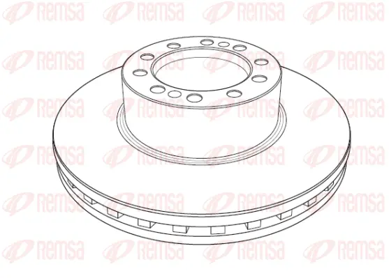 NCA1184.20 REMSA Тормозной диск (фото 1)