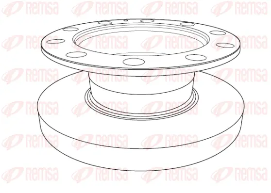 NCA1192.10 REMSA Тормозной диск (фото 1)