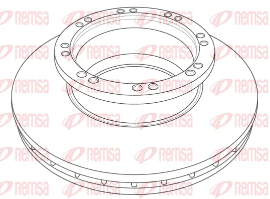 NCA1215.20 REMSA Тормозной диск (фото 1)