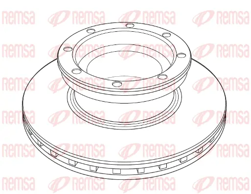 NCA1219.20 REMSA Тормозной диск (фото 1)