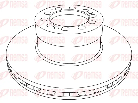 NCA1233.20 REMSA Тормозной диск (фото 1)
