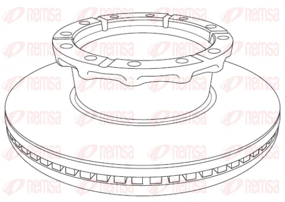 NCA1240.20 REMSA Тормозной диск (фото 1)