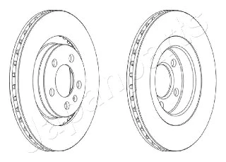 DI-0905 JAPANPARTS Тормозной диск (фото 1)