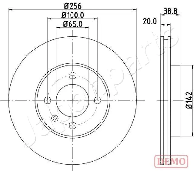 DI-0935C JAPANPARTS Тормозной диск (фото 1)