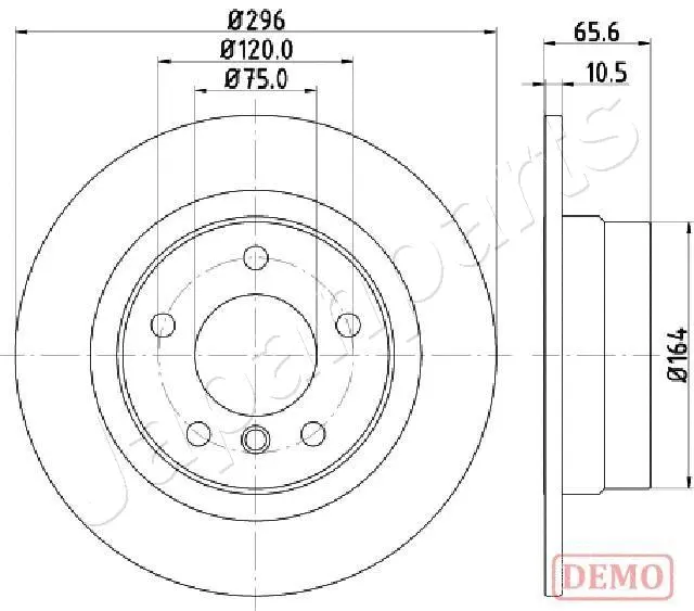 DP-0102C JAPANPARTS Тормозной диск (фото 1)