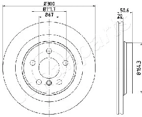 DP-0106 JAPANPARTS Тормозной диск (фото 1)