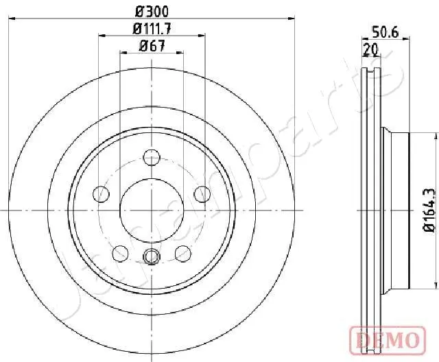 DP-0106C JAPANPARTS Тормозной диск (фото 1)