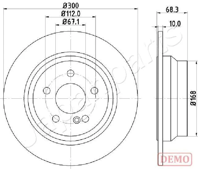 DP-0513C JAPANPARTS Тормозной диск (фото 1)