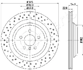 DP-0520 JAPANPARTS Тормозной диск (фото 1)