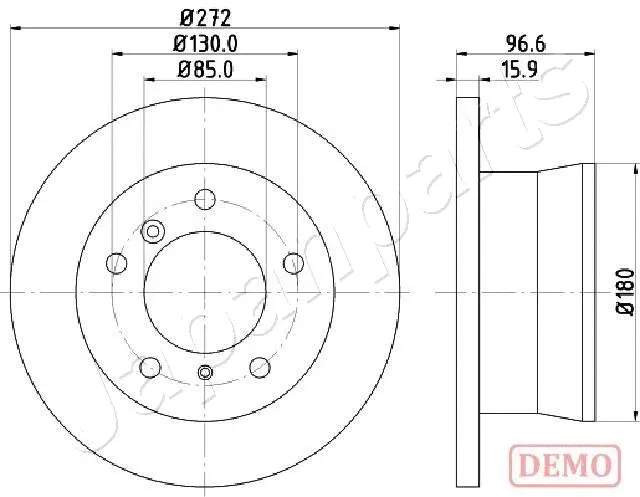 DP-0526C JAPANPARTS Тормозной диск (фото 1)