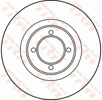 DF1858 TRW Тормозной диск (фото 1)