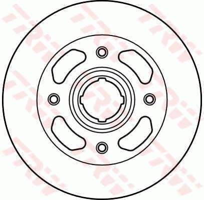 DF1986 TRW Тормозной диск (фото 1)
