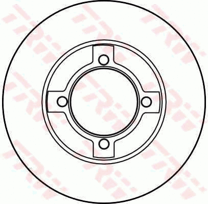 DF2570 TRW Тормозной диск (фото 1)