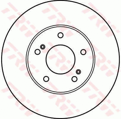 DF2612 TRW Тормозной диск (фото 1)