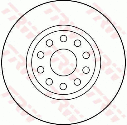 DF2761 TRW Тормозной диск (фото 1)